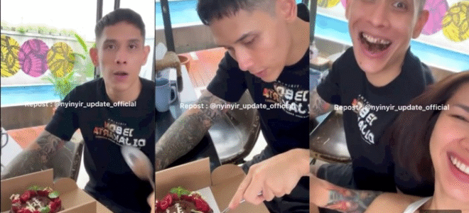 Begini Cara Ganindra Bimo Nikmati Kue Natal yang Bikin Istri Ngakak